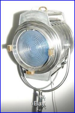 VINTAGE 1950s FILM STUDIO SPOT LIGHT MOVIE INDUSTRIAL ANTIQUE FLOOR LAMP THEATRE