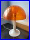 VINTAGE-70s-Gilbert-Softlite-Mid-Century-Modern-Mushroom-Table-Lamp-Orange-shade-01-hkzd