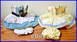 VINTAGE Vogue Ginny Doll Tagged OUTFITS 1952 CONNIE & 1953 HOPE Dresses Panties