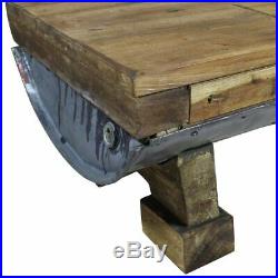 VidaXL Coffee Table 35.4 Solid Reclaimed Wood Home Room Side Couch End Stand