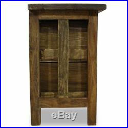 VidaXL Solid Reclaimed Wood Nightstand with 2 Drawers Bedside Table Cabinet