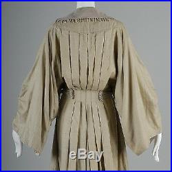 Vintage 1910s 10s Edwardian Walking Coat Antique Outerwear Silk Wool Titanic Era