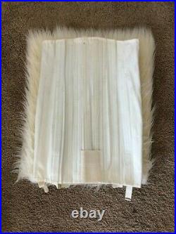 Vintage 1940s laced up corset girdle skirt in size 28 DEAD STOCK! CREAM COLOR