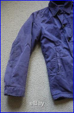 Vintage 1950s Navy Blue USN N-4 Deck Jacket Conmar Zip