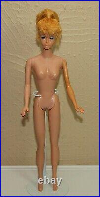 Vintage 1960's BARBIE Blonde PONYTAIL #5 Doll with Swimsuit