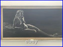 Vintage 1960S Original Nude Painting