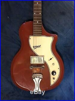 Vintage 1960s Supro Belmont Electric Valco Made Guitar With Original Case