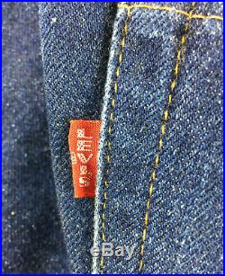 Vintage 1966-1969 Levi's Big E Selvedge 501 Mens Jeans 38 x 30