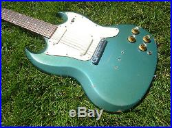 Vintage 1969 1970 Gibson SG Melody Maker Original Pelham Blue Finish