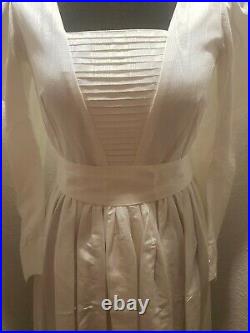 Vintage 1970s 1980s Laura Ashley Wedding Dress/bridal Dress Ivory Size 12
