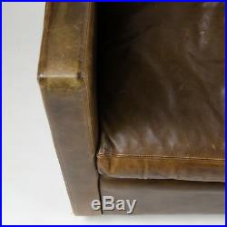 Vintage 1978 Knoll Charles Pfister Brown Leather Armchairs (See Matching Sofa)