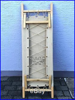 Vintage 30s German Bauhaus Kids Folding Bench/Daybed Bed Eames Era Safari Chair