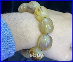 Vintage Amber Butterscotch Antique Baltic Amber Bead bracelet