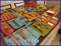 Vintage Amerock Copper Brass Metal Drawer Pulls Hinges Knobs about 138 pieces