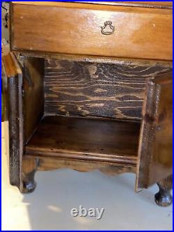 Vintage Amtique salesman sample miniature Sideboard 13.5x11x wood furniture SIGN