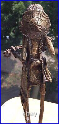 Vintage Antique Bronze Handmade Statue Origin Unknown Possibly France