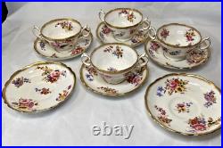 Vintage/Antique Burley & Co Chicago by H & Co England Cream Soup Cups & Saucers