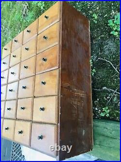 Vintage Apothecary Cabinet SOLID WOOD Nice Condition Very Heavy