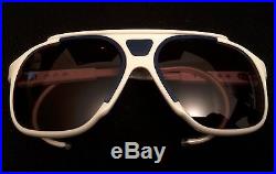 Vintage BJORN BORG Masters Pro Tennis Aviator Sunglasses White Bolle Deadstock