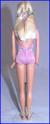 Vintage Barbie MALIBU PJ Cello on Head in Original Bathing Suit