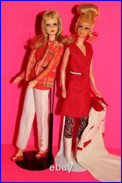 Vintage Barbie World of Barbie Case 1968 & Francie Barbie Lot 60er
