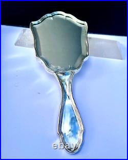 Vintage Bvlgari Sterling Silver Double Sided Hand Mirror- Ubaldo Vitali -rare