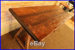 Vintage Cast Iron Legs Industrial Wood Table Kitchen Dining Desk Stand Factory