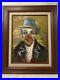 Vintage-Clown-Oil-PaintingSigned-Cohn-12x16-canvas-22-5x18-5-withframe-01-wn