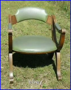 Vintage Drexel Chairs PAIR Green Mid Century Modern