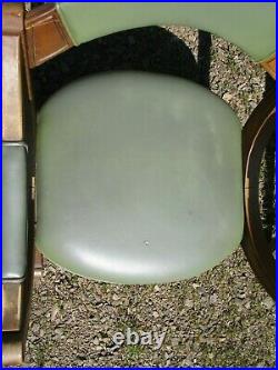 Vintage Drexel Chairs PAIR Green Mid Century Modern