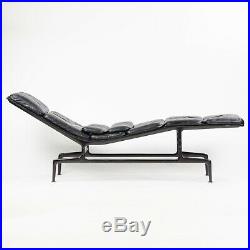 Vintage Eames Herman Miller Billy Wilder Black and Eggplant Chaise Lounge Chair