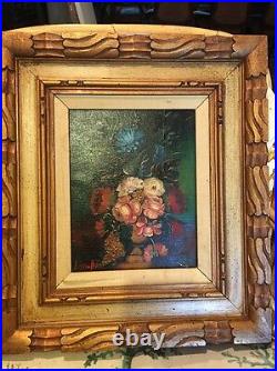 Vintage Estate Floral Bandol Oil Painting Signed
