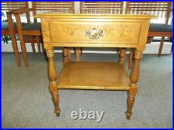 Vintage Ethan Allen Heirloom Maple Single Drawer Nightstand End Table 10-5326
