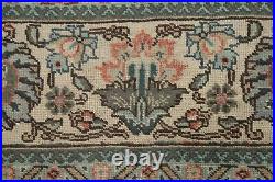 Vintage Floral Rust/ Ivory Tebriz Area Rug 7'x11' Traditional Hand-knotted Rug
