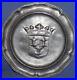Vintage-French-Hand-Made-Pewter-Plate-Coat-Of-Arms-01-hd