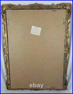 Vintage French Italian Mantle Mirror Rococo Gold Wall Hollywood Regency