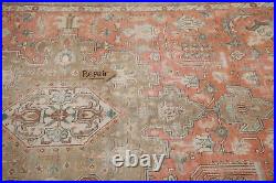 Vintage Geometric Tebriz Oriental Area Rug 6'x10' Wool Hand-knotted Carpet