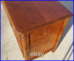 Vintage HICKORY MANUFACTURING Co French Country Provincial Solid Oak Dresser