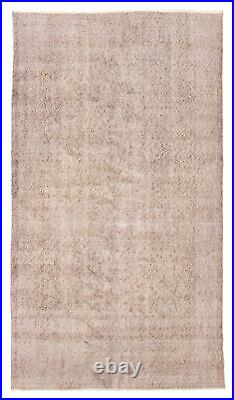 Vintage Hand Knotted Area Rug 3'10 x 6'10 Traditional Wool Carpet