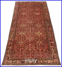 Vintage Hand Knotted Area Rug 3'9 x 11'0 Traditional Wool Carpet