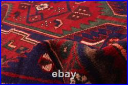 Vintage Hand Knotted Area Rug 4'0 x 8'4 Traditional Wool Carpet