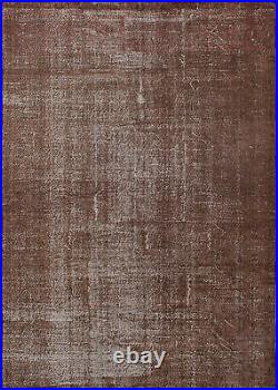 Vintage Hand Knotted Area Rug 7'0 x 10'0 Traditional Wool Carpet