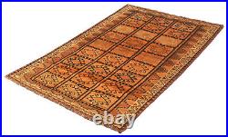 Vintage Hand-Knotted Carpet 4'11 x 7'9 Traditional Wool Area Rug