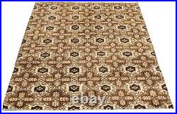Vintage Hand-Knotted Carpet 5'0 x 7'5 Traditional Wool Area Rug