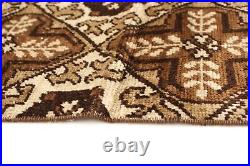 Vintage Hand-Knotted Carpet 5'0 x 7'5 Traditional Wool Area Rug