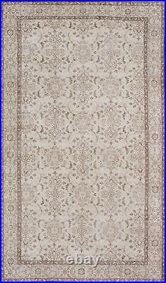 Vintage Hand-Knotted Carpet 5'10 x 9'10 Traditional Wool Area Rug