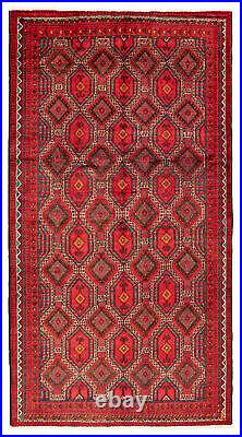 Vintage Hand-Knotted Carpet 5'4 x 10'1 Traditional Wool Area Rug