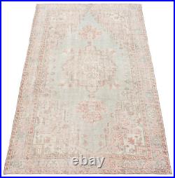 Vintage Hand-Knotted Carpet 5'7 x 9'4 Traditional Wool Area Rug
