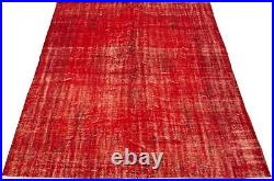 Vintage Hand-Knotted Carpet 6'0 x 9'1 Traditional Wool Area Rug