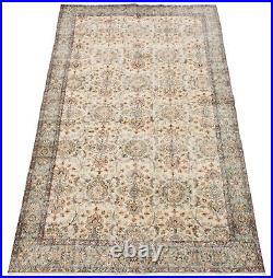 Vintage Hand-Knotted Turkish Carpet 6'0 x 10'2 Traditional Wool Rug